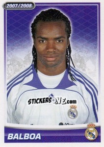 Cromo Balboa (portrait) - Real Madrid 2007-2008 - Panini