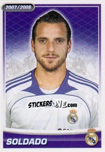 Sticker Soldado (portrait) - Real Madrid 2007-2008 - Panini