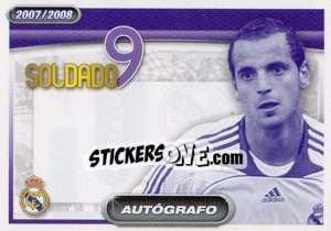 Figurina Soldado (autografo) - Real Madrid 2007-2008 - Panini