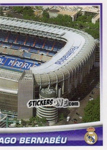 Cromo Estadio Santiago Bernabeu