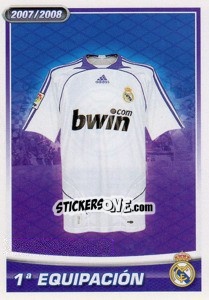 Sticker 1 Equipacion - Real Madrid 2007-2008 n. 167 - Panini