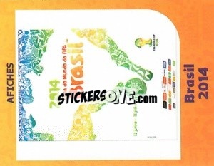 Sticker Brazil 2014 - World Cup Qatar 1930-2022 - Iconos