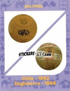 Sticker Chile 1962 & England 1966 - World Cup Qatar 1930-2022 n. 89 - Iconos