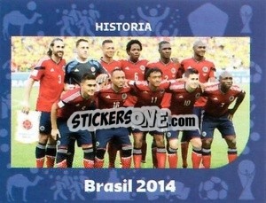 Sticker Columbia - Brazil 2014 - World Cup Qatar 1930-2022 - Iconos