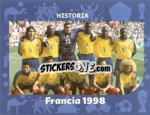 Sticker Columbia - France 1998 - World Cup Qatar 1930-2022 - Iconos