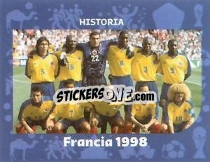 Sticker Columbia - France 1998 - World Cup Qatar 1930-2022 n. 137 - Iconos