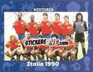 Sticker Columbia - Italy 1990 - World Cup Qatar 1930-2022 - Iconos
