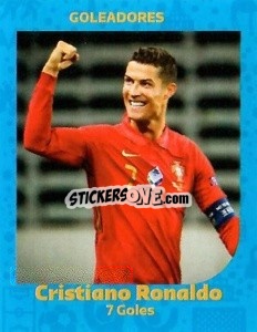 Sticker Cristiano Ronaldo - 7 goals - World Cup Qatar 1930-2022 n. 130 - Iconos