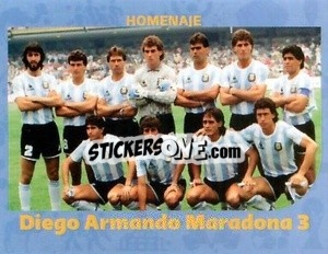 Sticker Diego Armando Maradona (3) - World Cup Qatar 1930-2022 n. 117 - Iconos