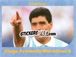 Sticker Diego Armando Maradona (6) - World Cup Qatar 1930-2022 n. 120 - Iconos