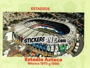 Sticker Estadio Azteca-1970 & 1986 - World Cup Qatar 1930-2022 - Iconos