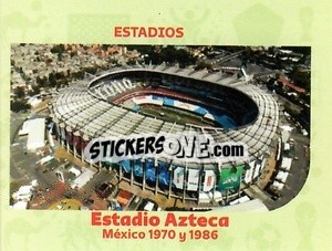 Sticker Estadio Azteca-1970 & 1986 - World Cup Qatar 1930-2022 n. 74 - Iconos