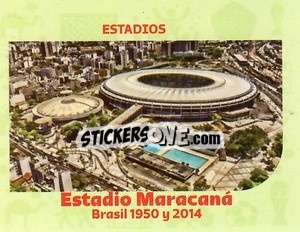 Sticker Estadio Maracana-1950 & 2014 - World Cup Qatar 1930-2022 - Iconos