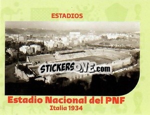 Sticker Estadio Nacional del PNF-1934 - World Cup Qatar 1930-2022 n. 67 - Iconos
