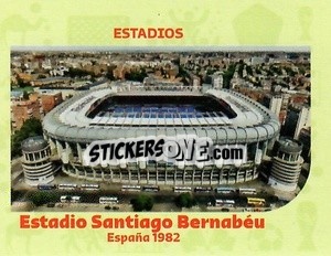 Cromo Estadio Santiago Bernabeu-1982