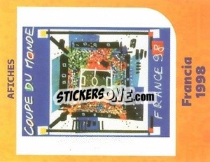 Sticker France 1998 - World Cup Qatar 1930-2022 - Iconos