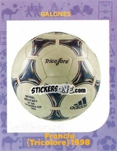 Sticker France 1998 (Tricolore) - World Cup Qatar 1930-2022 n. 94 - Iconos
