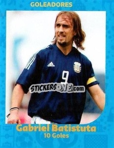Sticker Gabriel Omar Batistuta - 10 goals