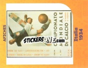 Sticker Italy 1934 - World Cup Qatar 1930-2022 - Iconos