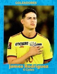 Sticker James Rodrigues - 6 goals - World Cup Qatar 1930-2022 n. 133 - Iconos