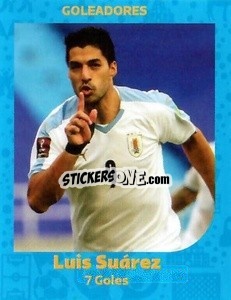Sticker Luis Suares - 7 goals - World Cup Qatar 1930-2022 - Iconos