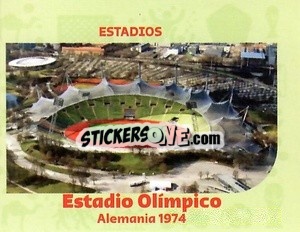 Sticker Olimpic Stadium-1974 - World Cup Qatar 1930-2022 n. 75 - Iconos