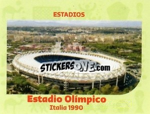 Cromo Olimpic stadium-1990 - World Cup Qatar 1930-2022 - Iconos