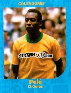 Sticker Pele - 12 Goals - World Cup Qatar 1930-2022 n. 125 - Iconos