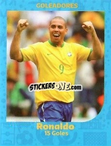 Sticker Ronaldo - 15 goals - World Cup Qatar 1930-2022 n. 123 - Iconos