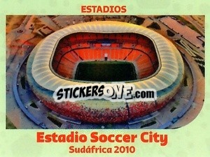 Sticker Soccer City stadium-2010 - World Cup Qatar 1930-2022 n. 83 - Iconos
