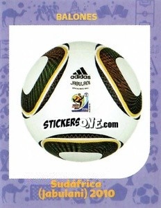Sticker South Africa 2010 (Jabulani) - World Cup Qatar 1930-2022 - Iconos