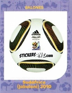 Sticker South Africa 2010 (Jabulani) - World Cup Qatar 1930-2022 n. 97 - Iconos