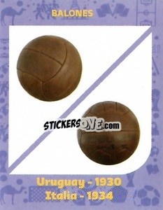 Sticker Uruguay 1930 & Italy 1934 - World Cup Qatar 1930-2022 n. 86 - Iconos