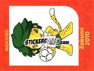 Sticker Zakumi-2010 - World Cup Qatar 1930-2022 - Iconos