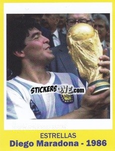 Cromo 1986 - Diego Maradona - World Cup Brasil 1930-2014 - Iconos