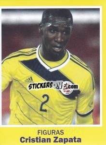 Sticker Cristian Zapata - World Cup Brasil 1930-2014 n. 77 - Iconos