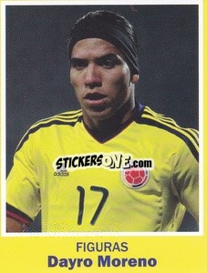 Sticker Dayro Moreno - World Cup Brasil 1930-2014 - Iconos