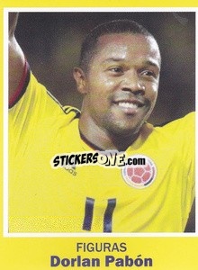 Sticker Dorlan Pabon - World Cup Brasil 1930-2014 n. 90 - Iconos