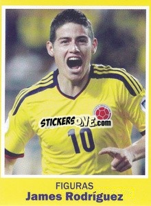 Sticker James Ridriguez - World Cup Brasil 1930-2014 n. 84 - Iconos
