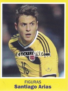 Sticker Santiago Arias - World Cup Brasil 1930-2014 n. 74 - Iconos