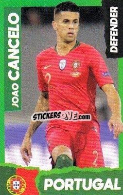 Sticker Joao Cancelo -  Top Teammates Card Game 2020 n. 21 - Kick!