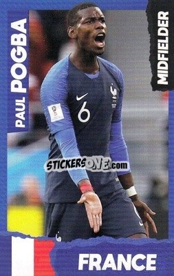 Sticker Paul Pogba -  Top Teammates Card Game 2020 n. 9 - Kick!