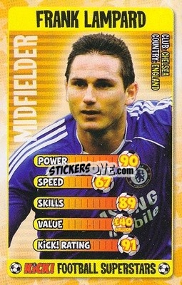 Sticker Frank Lampard - Football Superstars 2007 n. 15 - Kick!