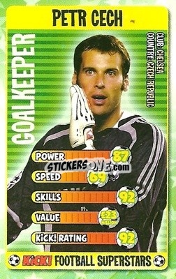 Sticker Petr Cech - Football Superstars 2007 n. 2 - Kick!
