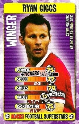 Sticker Ryan Giggs - Football Superstars 2007 n. 22 - Kick!
