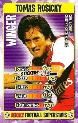 Sticker Tomas Rosicky - Football Superstars 2007 n. 20 - Kick!