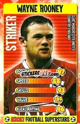 Sticker Wayne Rooney - Football Superstars 2007 - Kick!