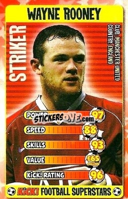 Sticker Wayne Rooney - Football Superstars 2007 n. 27 - Kick!