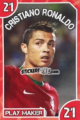 Sticker Cristiano Ronaldo - Footy Bingo! 2014 n. 21 - Kick!