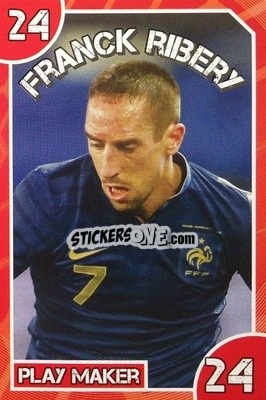 Sticker Franck Ribery - Footy Bingo! 2014 n. 24 - Kick!